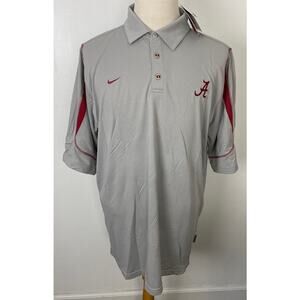 VTG Y2K NEW Men Nike Alabama Crimson Tide performance polo shirt, XL
